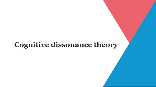 Cognitive dissonance theory