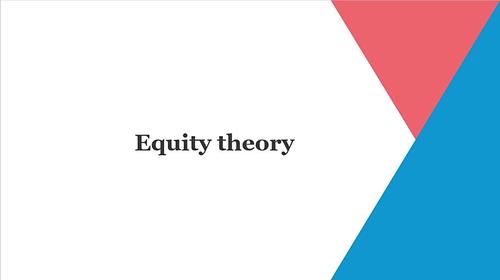 Equity theory