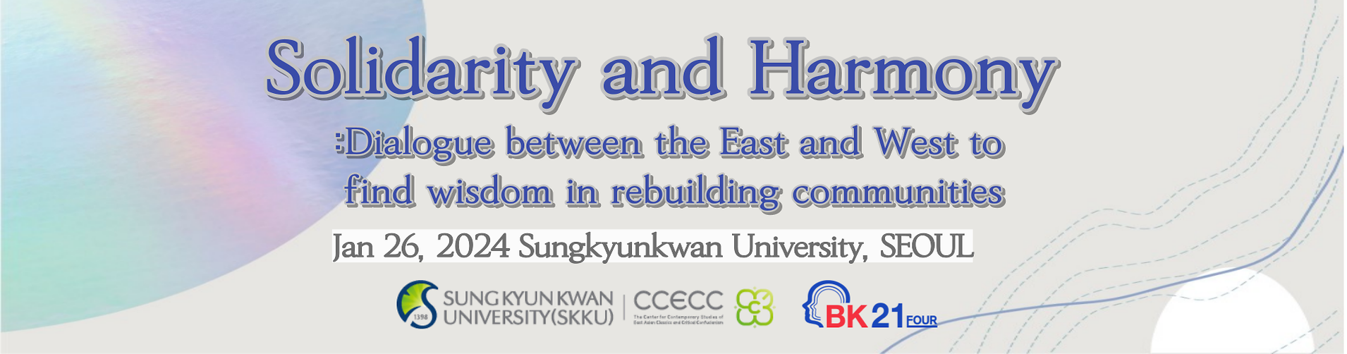 Solidarity and Harmony: Dialogue between the East and West to find wisdom in rebuilding communities